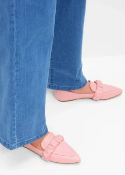 bonprix Slipper & Halbschuhe|Loafer^Loafer mit Raffung rosa