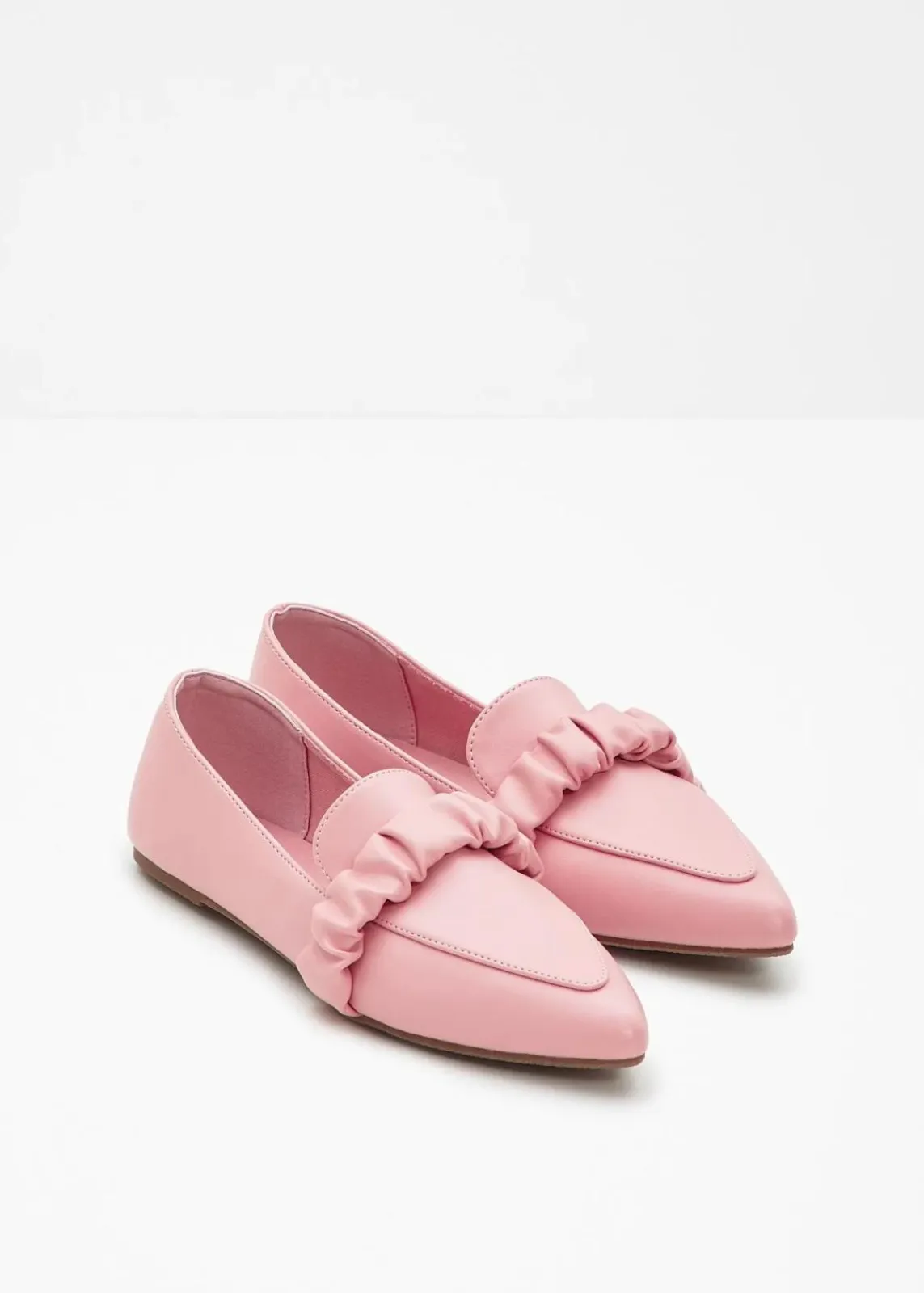 bonprix Slipper & Halbschuhe|Loafer^Loafer mit Raffung rosa