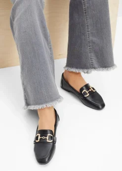 bonprix Slipper & Halbschuhe|Loafer^Loafer mit Schnalle schwarz
