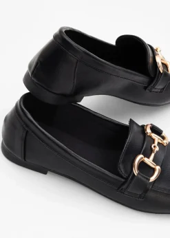 bonprix Slipper & Halbschuhe|Loafer^Loafer mit Schnalle schwarz