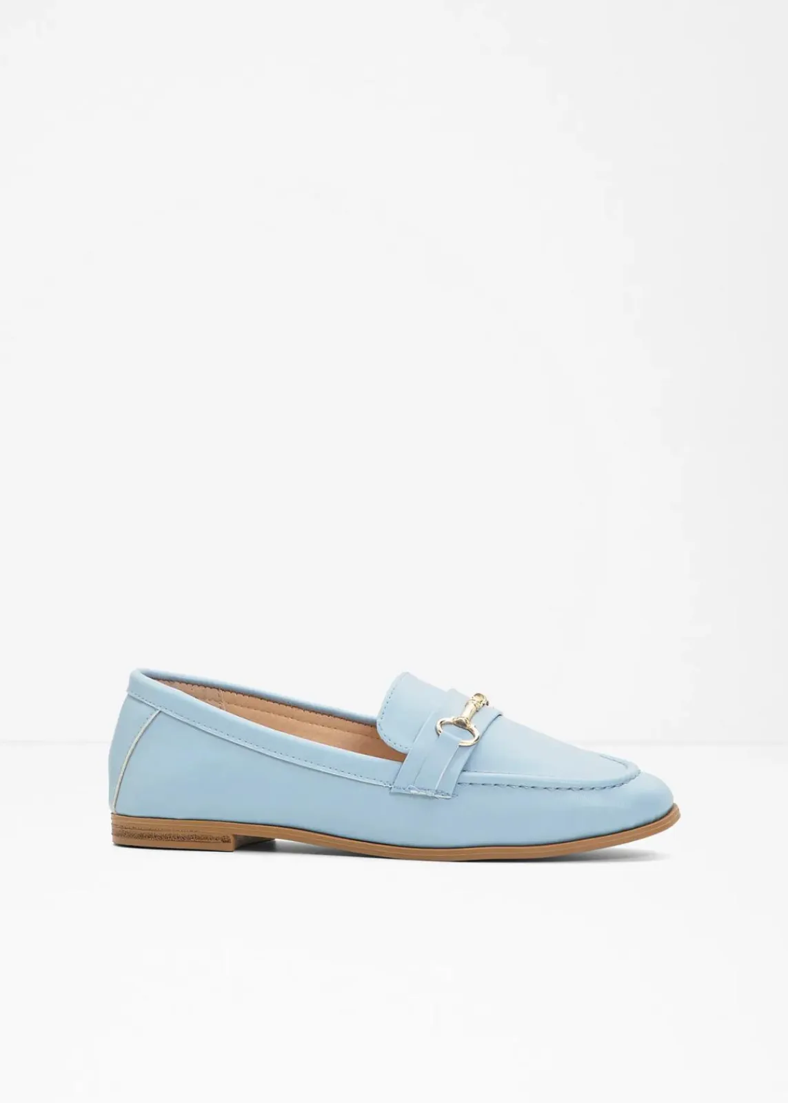 bonprix Sommerschuhe|Loafer^Loafer mit Schnalle hellblau