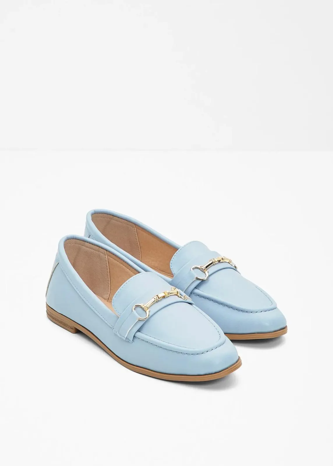 bonprix Sommerschuhe|Loafer^Loafer mit Schnalle hellblau