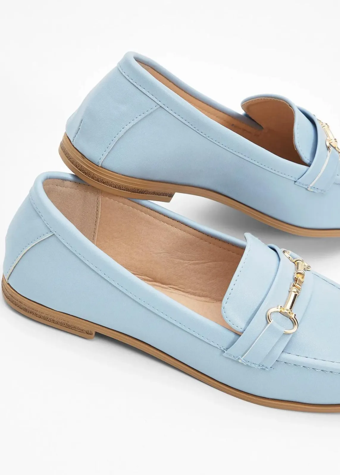 bonprix Sommerschuhe|Loafer^Loafer mit Schnalle hellblau
