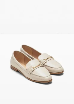bonprix Slipper & Halbschuhe|Loafer^Loafer mit Schnalle hellsand
