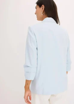 bonprix Bekleidung·Basics|Blazer^Lockerer 3/4-Arm-Blazer aus Viskose puderblau