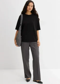 bonprix Shirts & Tops^Lockeres T-Shirt aus Baumwoll-Mix schwarz