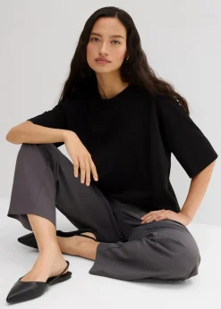 bonprix Shirts & Tops^Lockeres T-Shirt aus Baumwoll-Mix schwarz
