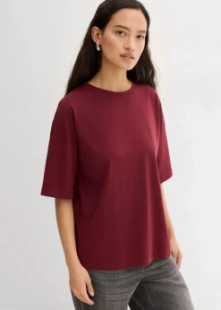 bonprix Shirts & Tops^Lockeres T-Shirt aus Baumwoll-Mix ahornrot