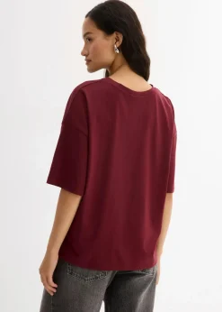 bonprix Shirts & Tops^Lockeres T-Shirt aus Baumwoll-Mix ahornrot