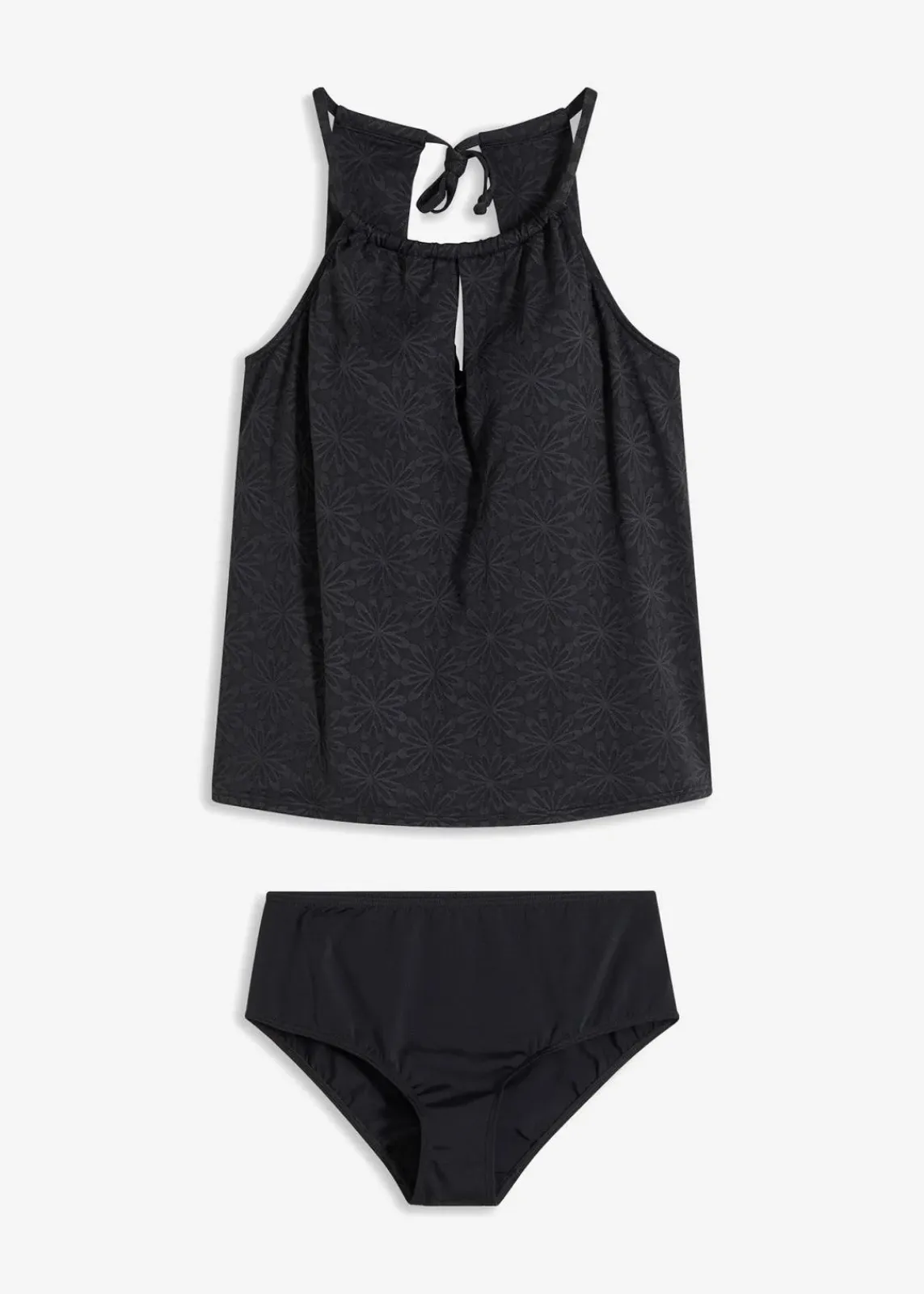 bonprix Tankinis^Long Tankini (2-tlg.Set) schwarz