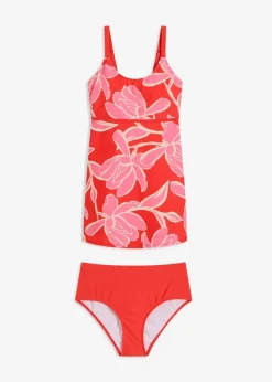 bonprix Nachhaltigere Materialien|Tankinis^Long Tankini (2-tlg.Set) rot/pink