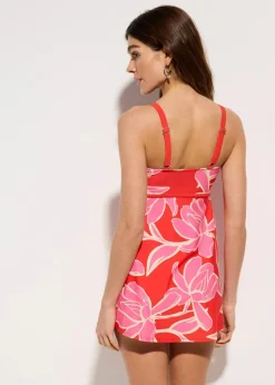 bonprix Nachhaltigere Materialien|Tankinis^Long Tankini (2-tlg.Set) rot/pink