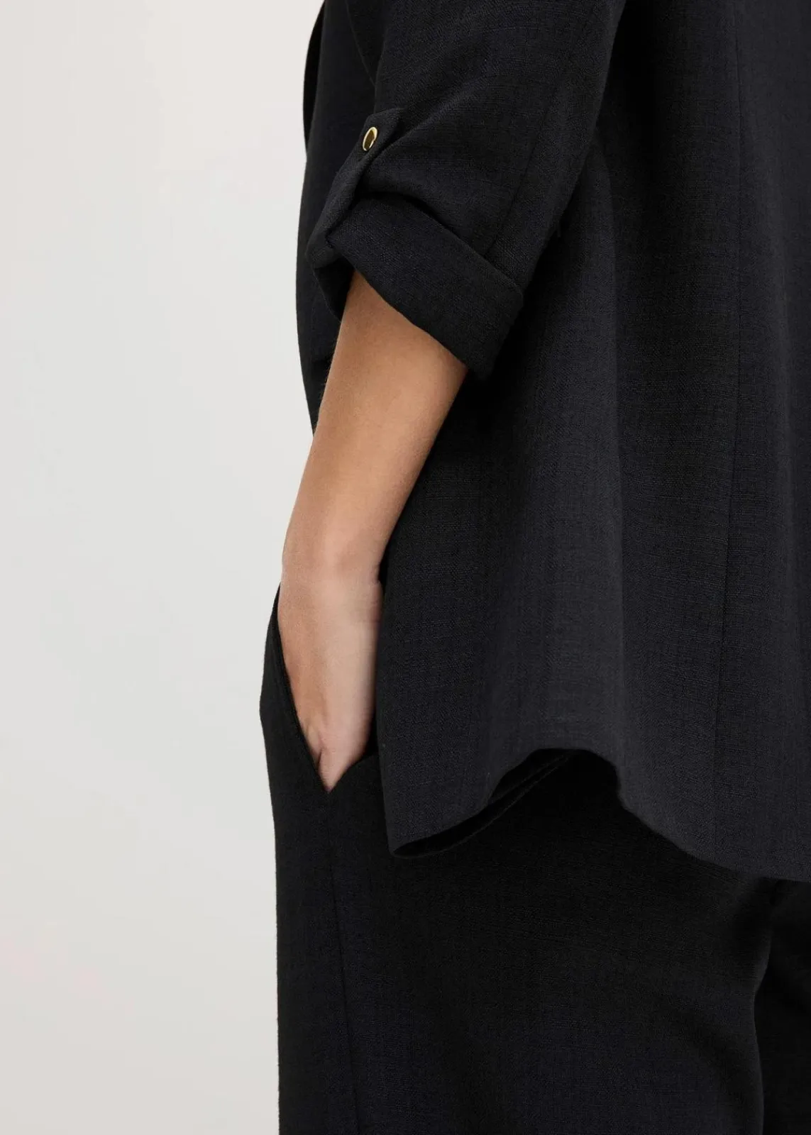 bonprix Blazer^Longblazer schwarz