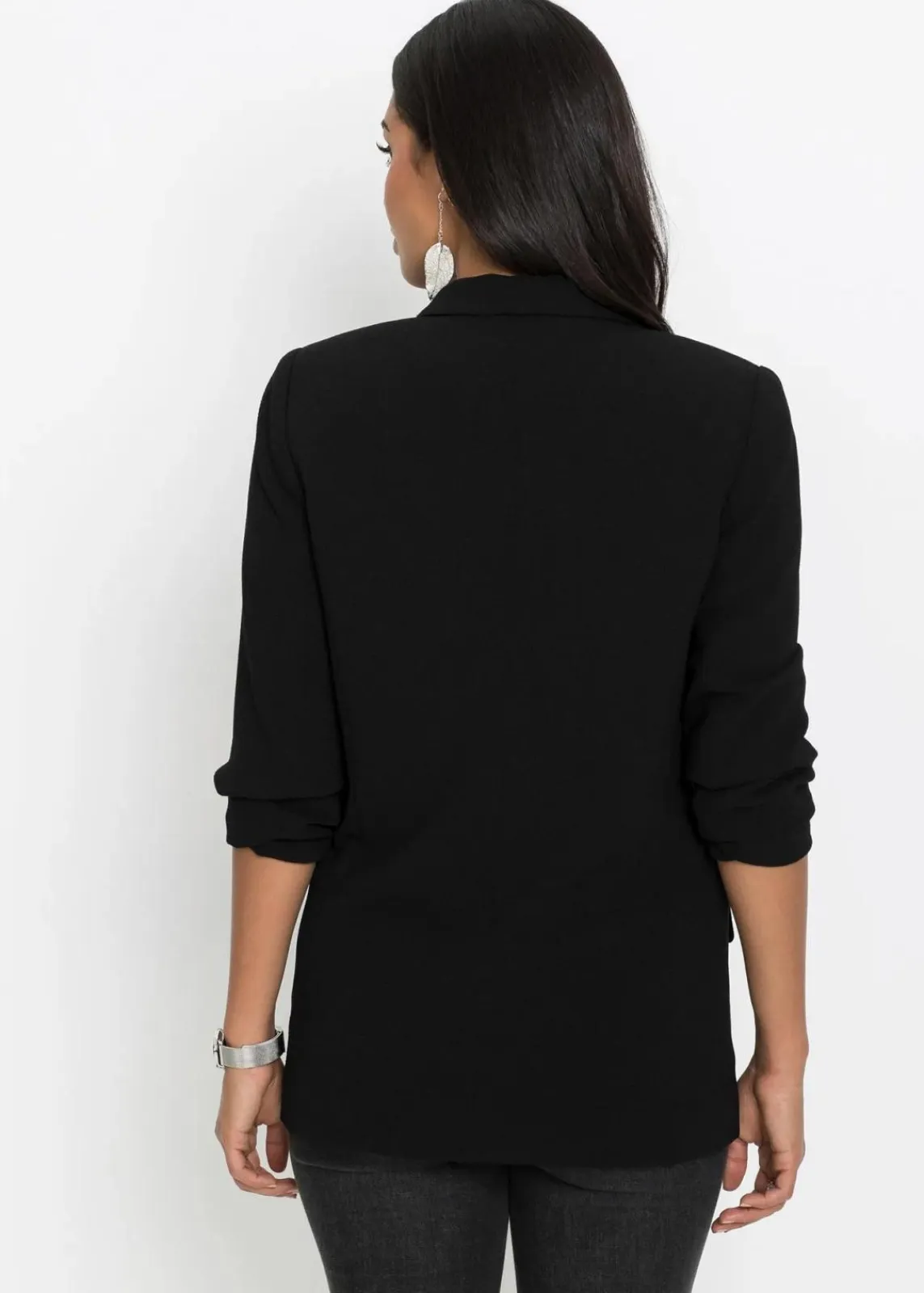 bonprix Bekleidung·Basics|Blazer^Longblazer schwarz