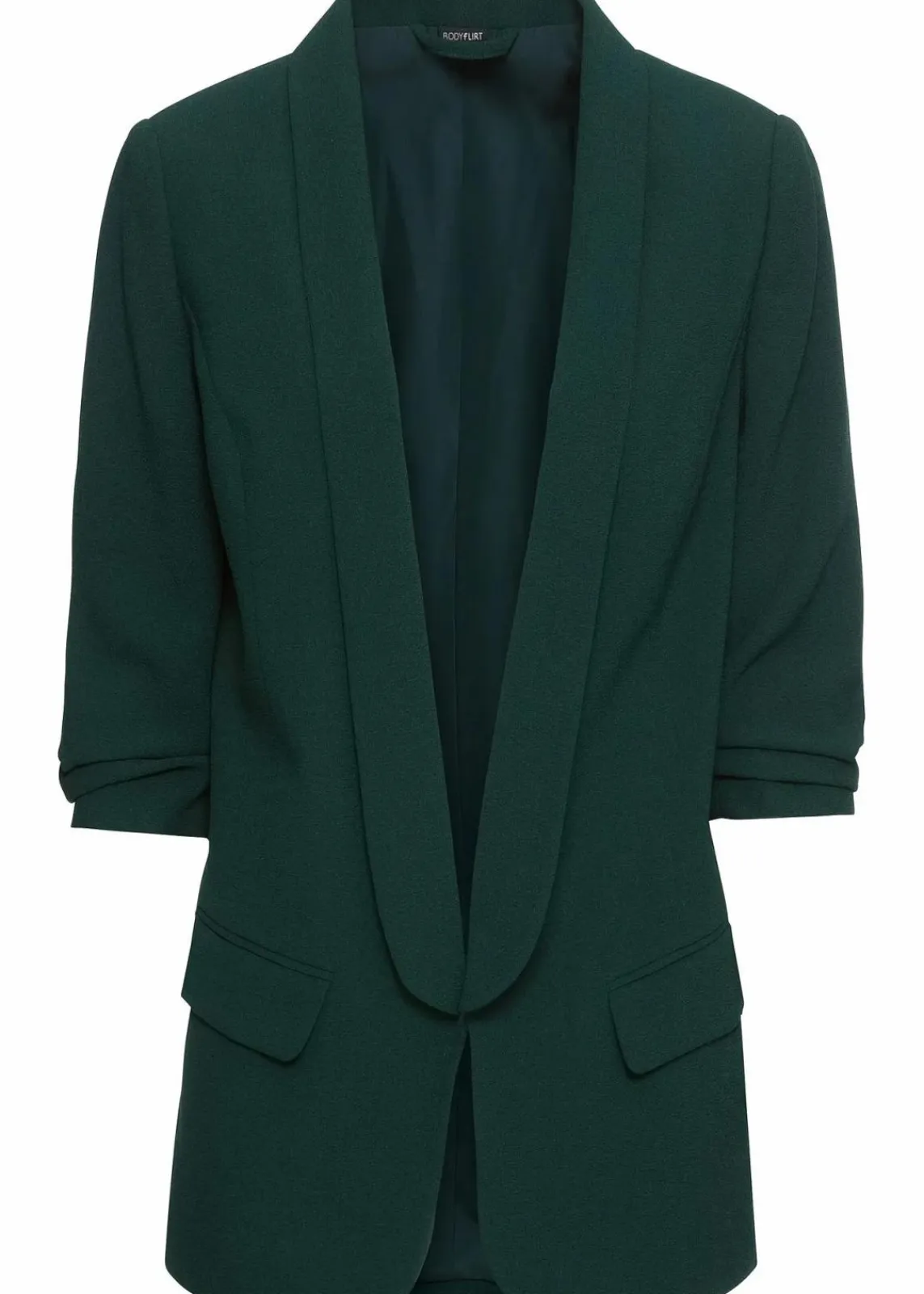 bonprix Blazer|Bekleidung·Basics^Longblazer tiefgrün
