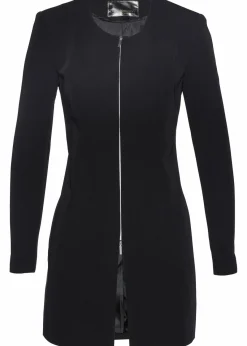 bonprix Blazer|Bekleidung·Basics^Longblazer schwarz