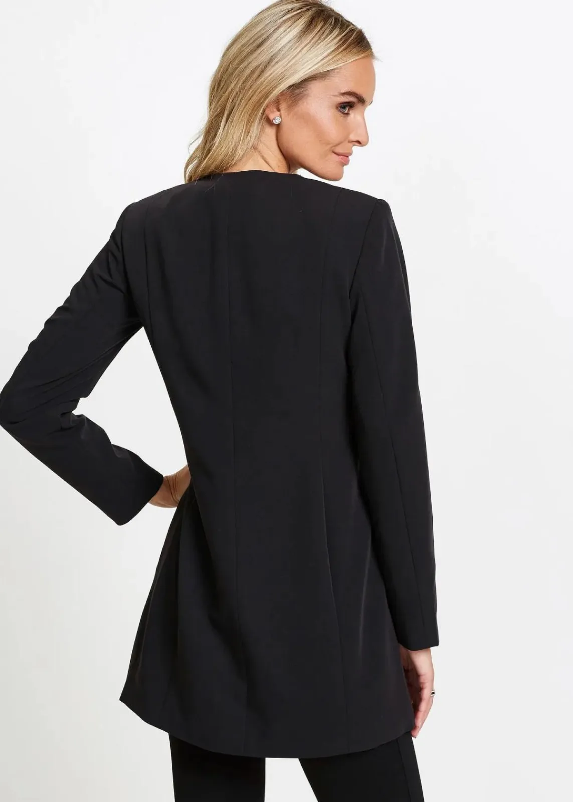 bonprix Blazer|Bekleidung·Basics^Longblazer schwarz
