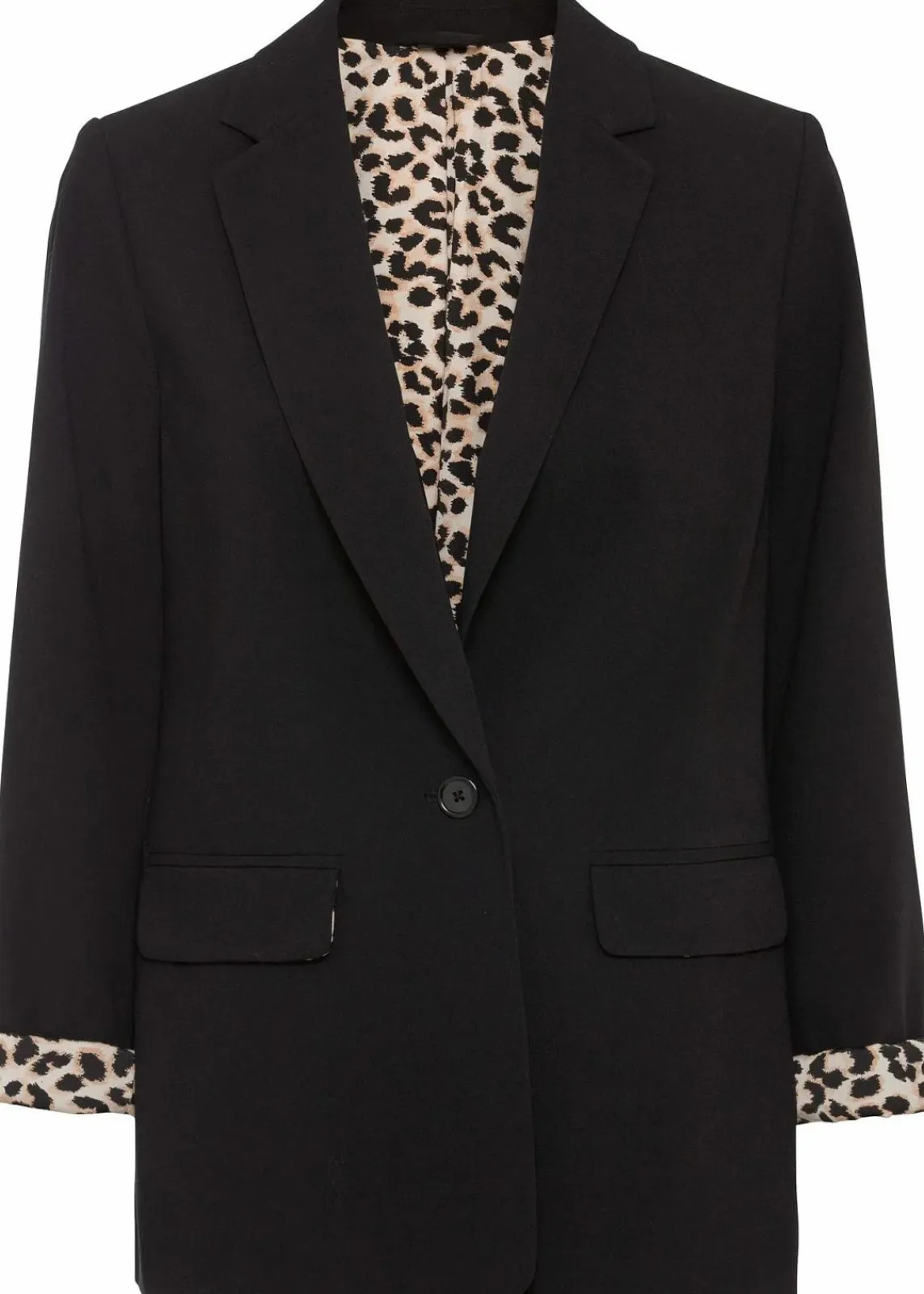 bonprix Bekleidung·Basics|Blazer^Longblazer aus fließendem Viskose-Mix schwarz