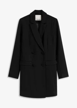 bonprix Bekleidung·Basics|Blazer^Longblazer aus Punto di Roma schwarz