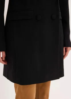 bonprix Bekleidung·Basics|Blazer^Longblazer aus Punto di Roma schwarz