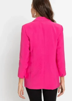 bonprix Blazer|Nachhaltigere Materialien^Longblazer aus Viskose-Mix pinklady
