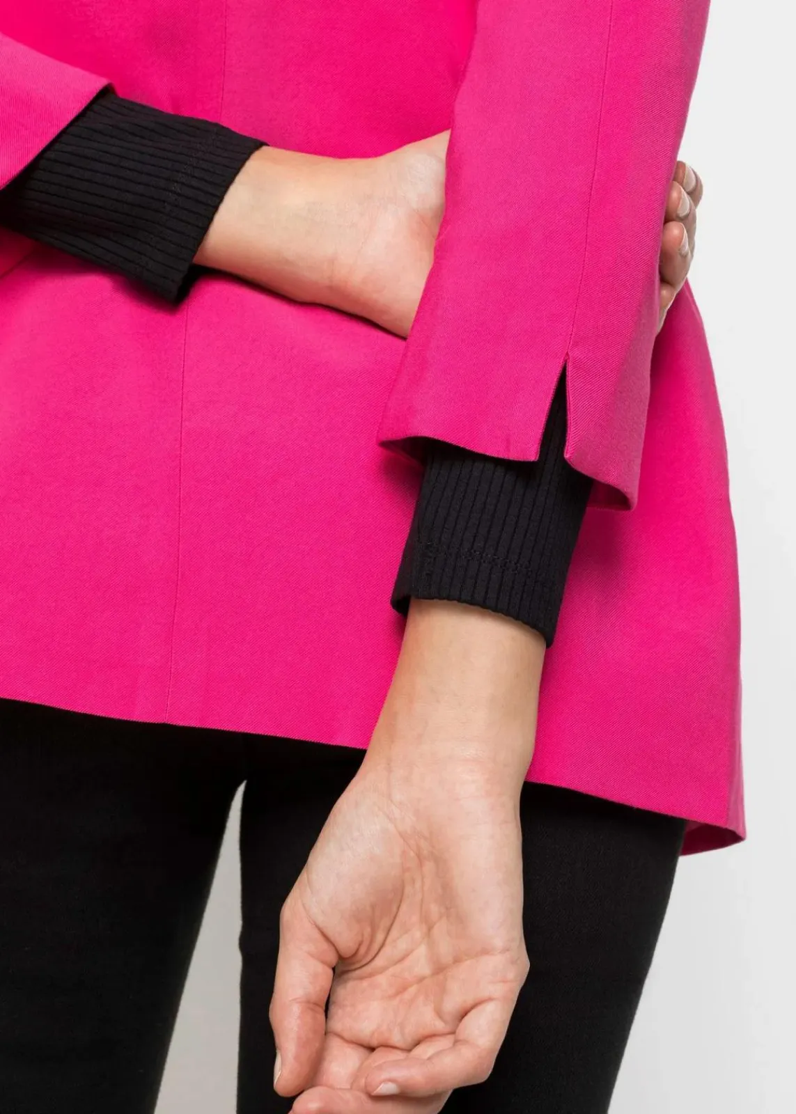 bonprix Blazer|Nachhaltigere Materialien^Longblazer aus Viskose-Mix pinklady
