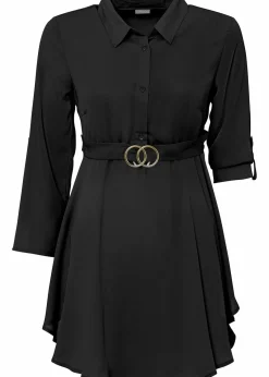 bonprix Bekleidung·Jacken & Mäntel|Nachhaltigere Materialien^Longbluse schwarz