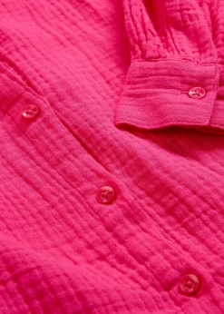 bonprix Blusen & Tuniken|Bekleidung·Jacken & Mäntel^Longbluse aus luftigem Musselin pinklady