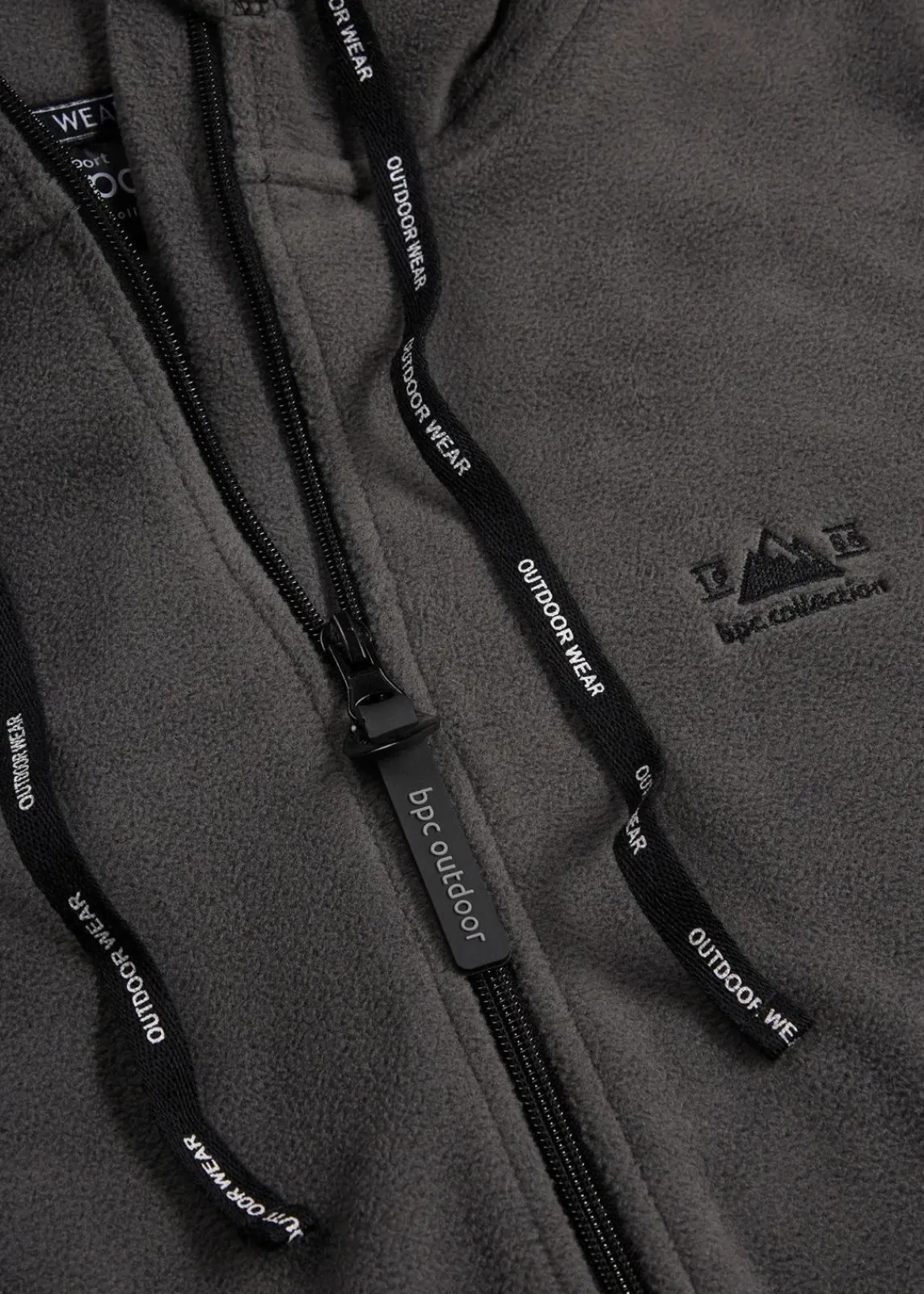 bonprix Jacken & Mäntel|Sweat^Long-Fleecejacke mit Reißverschluss-Taschen schiefergrau