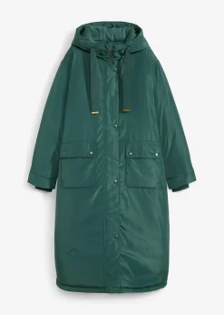 bonprix Nachhaltigere Materialien|Jacken & Mäntel^Long-Parka mattgrün