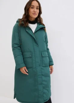 bonprix Nachhaltigere Materialien|Jacken & Mäntel^Long-Parka mattgrün