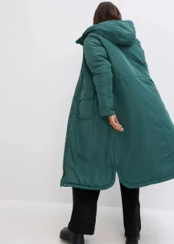 bonprix Nachhaltigere Materialien|Jacken & Mäntel^Long-Parka mattgrün