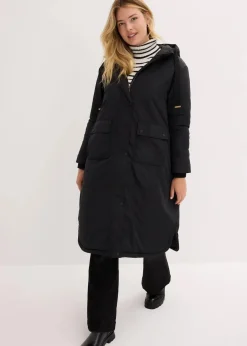 bonprix Bekleidung·Hosen|Jacken & Mäntel^Long-Parka schwarz
