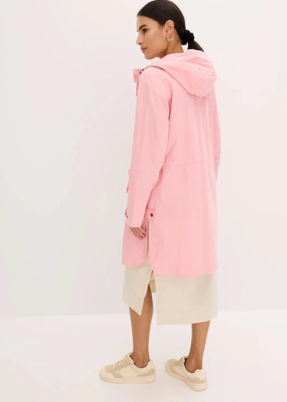 bonprix Jacken & Mäntel^Long-Parka mit Kapuze softrosa