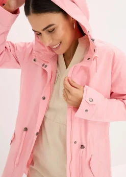 bonprix Jacken & Mäntel^Long-Parka mit Kapuze softrosa