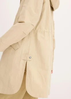 bonprix Jacken & Mäntel^Long-Parka mit Kapuze beige