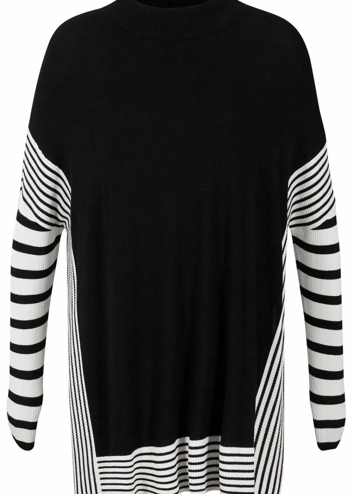 bonprix Bekleidung·Umstandsmode|Bekleidung·Jeans^Longpullover schwarz/wollweiß