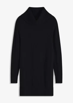 bonprix Bekleidung·Umstandsmode|Strickmode^Longpullover schwarz