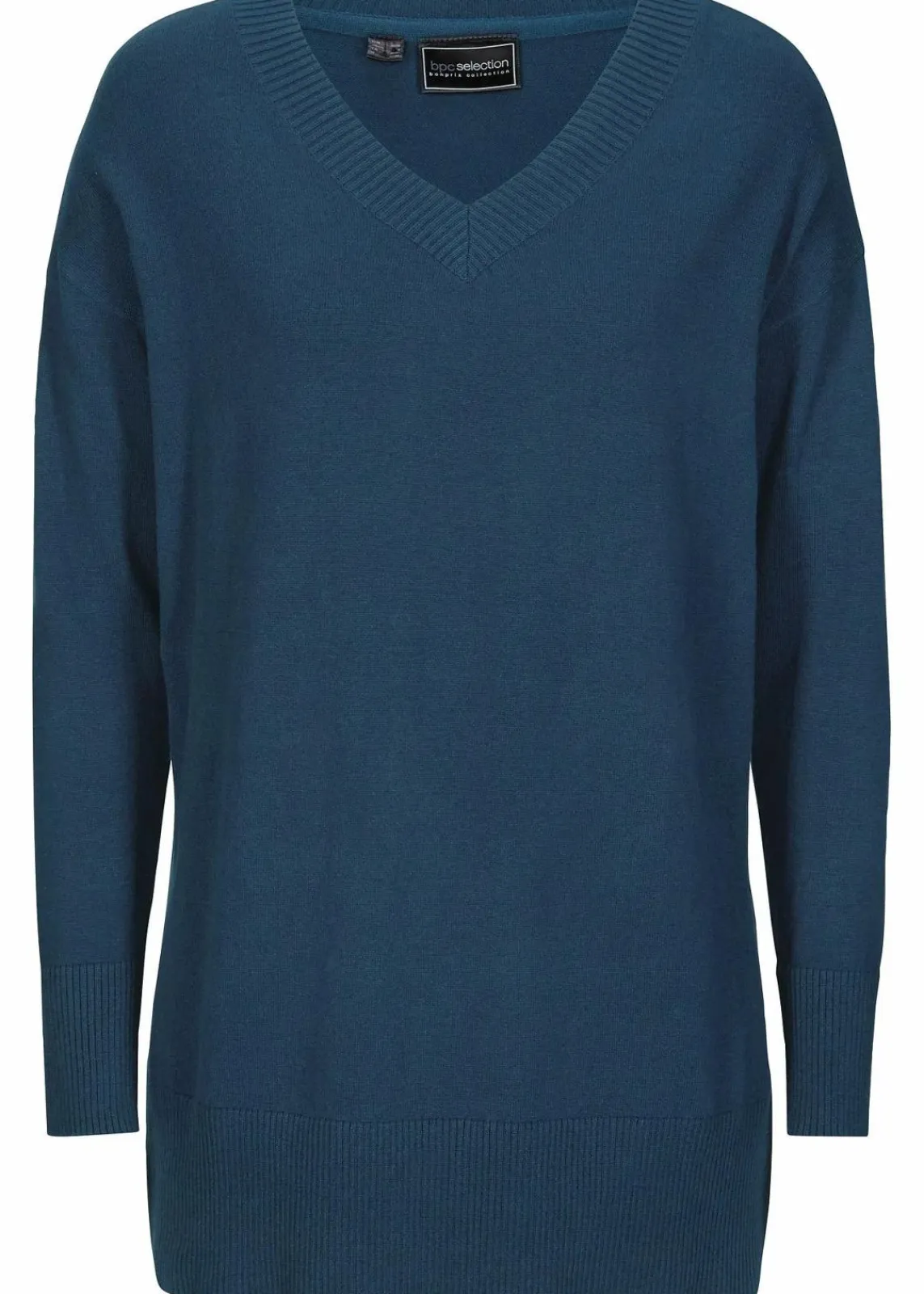 bonprix Pullover & Strickjacken|Bekleidung·Jeans^Long-Pullover dunkelblau