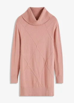 bonprix Pullover & Strickjacken|Bekleidung·Jeans^Longpullover vintagerosa