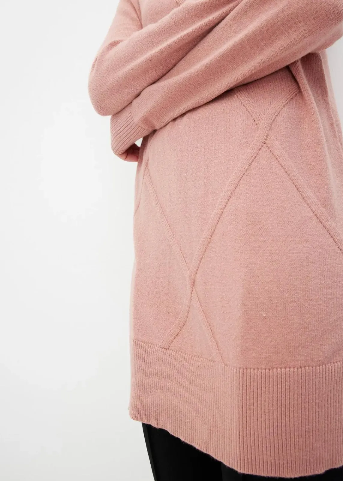 bonprix Pullover & Strickjacken|Bekleidung·Jeans^Longpullover vintagerosa