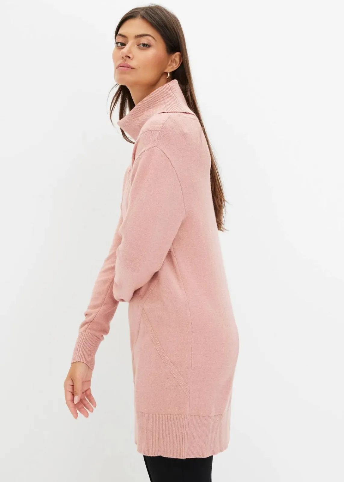 bonprix Pullover & Strickjacken|Bekleidung·Jeans^Longpullover vintagerosa