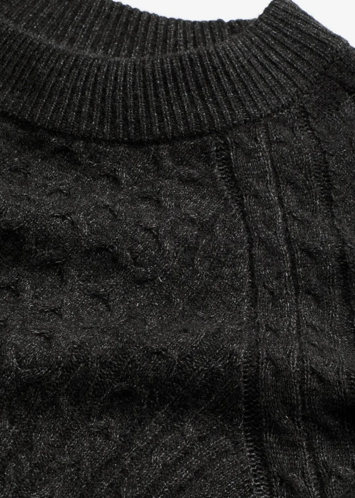 bonprix Pullover & Strickjacken|Strickmode^Longpullover aus fließendem Viskose-Mix anthrazit meliert meliert