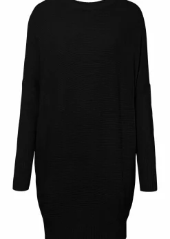 bonprix Strickmode|Pullover & Strickjacken^Long-Pullover aus Viskose-Mix schwarz