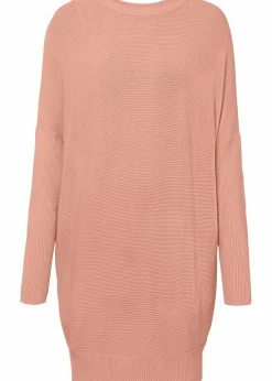bonprix Bekleidung·Umstandsmode|Bekleidung·Jeans^Long-Pullover aus Viskose-Mix vintagerosa meliert