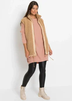 bonprix Bekleidung·Umstandsmode|Bekleidung·Jeans^Long-Pullover aus Viskose-Mix vintagerosa meliert