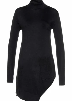 bonprix Bekleidung·Umstandsmode|Bekleidung·Jeans^Long-Pullover aus Viskose-Mischung schwarz