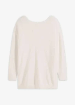 bonprix Bekleidung·Umstandsmode|Bekleidung·Jeans^Longpullover aus weichem Federgarn wollweiß