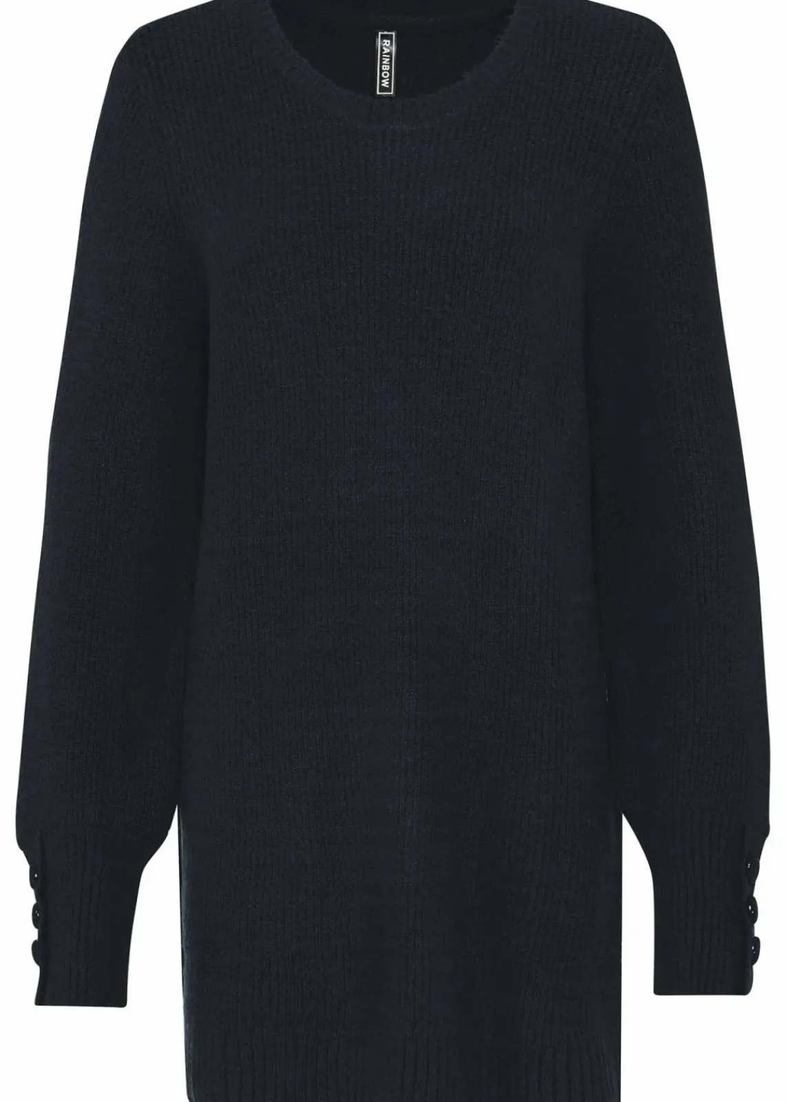 bonprix Bekleidung·Umstandsmode|Strickmode^Longpullover mit Knöpfen schwarz