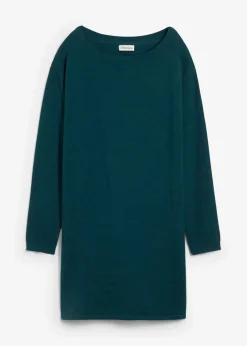 bonprix Bekleidung·Umstandsmode|Bekleidung·Röcke^Longpullover mit recycelter Baumwolle grün